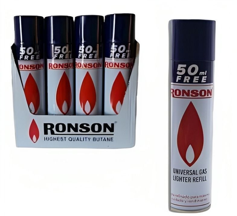 Gas Butano para Recargar encendedores  RONSON  X12 U-0