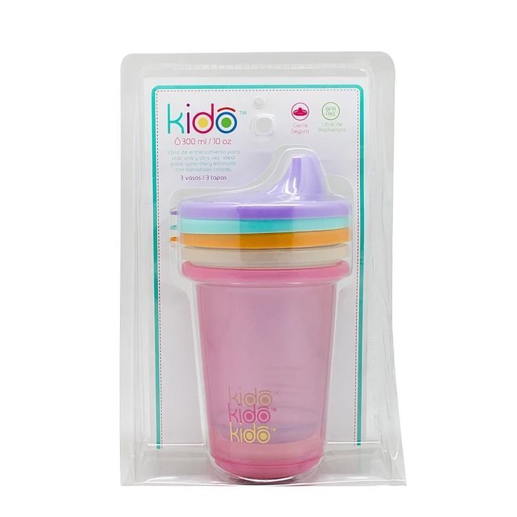 SET 3 REUSABLE CUPS KEEP KIDO-0