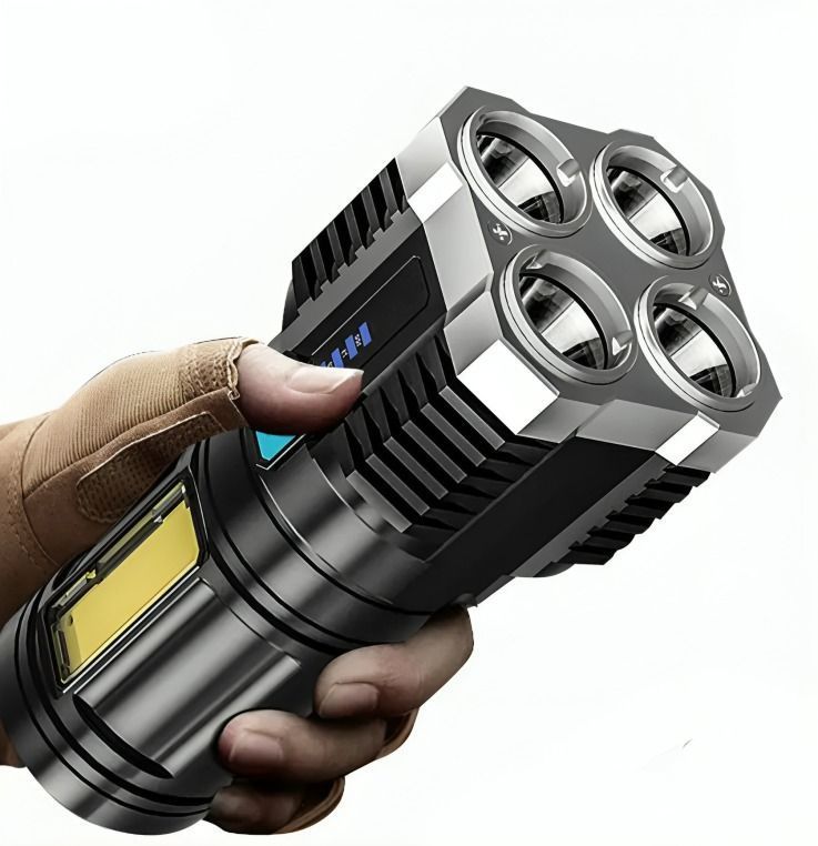 Linterna Led Recargable Alto Alcance 4 Led-1