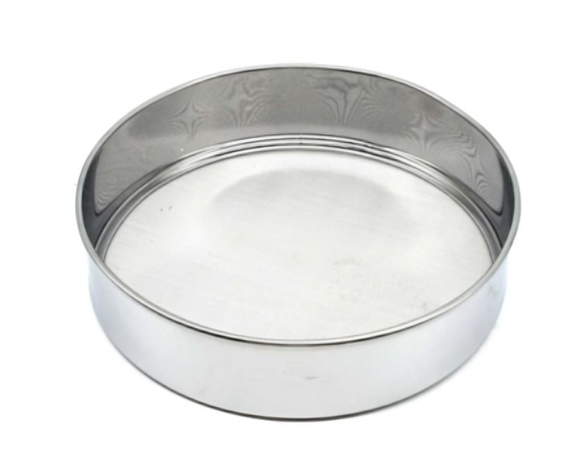 Juego De 3 Coladores Tamiz De Harina Malla De Acero Inoxidable-0