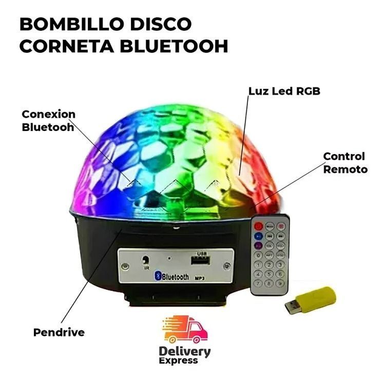 LED Magic Mini RGB Ritmo USB Compacto-3