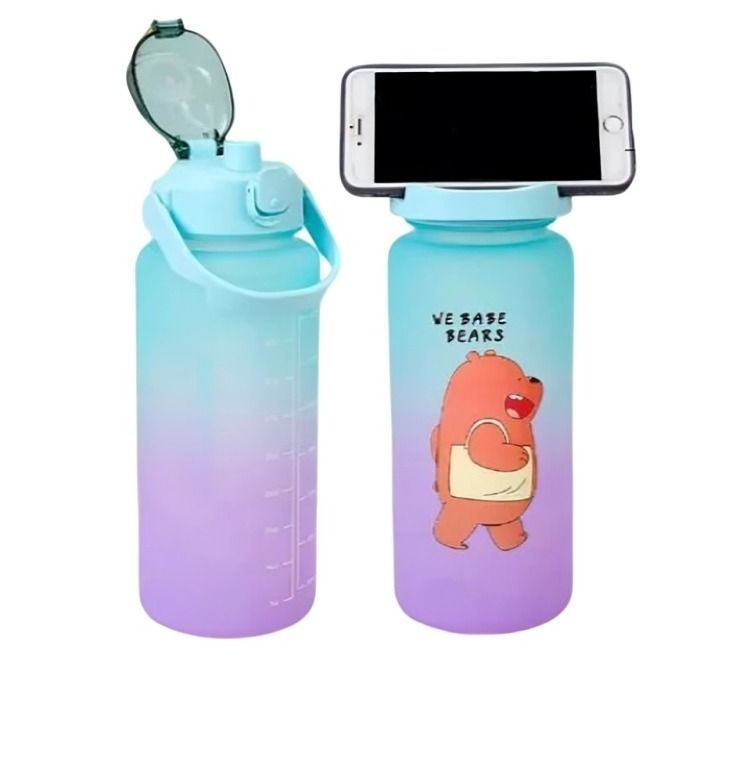 Pack 2 Botellas Agua Motivacional De 2 Litros Y 900ml -1