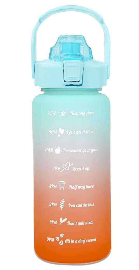 Pack 2 Botellas Agua Motivacionales De 2 Litros Y 900 Ml-0