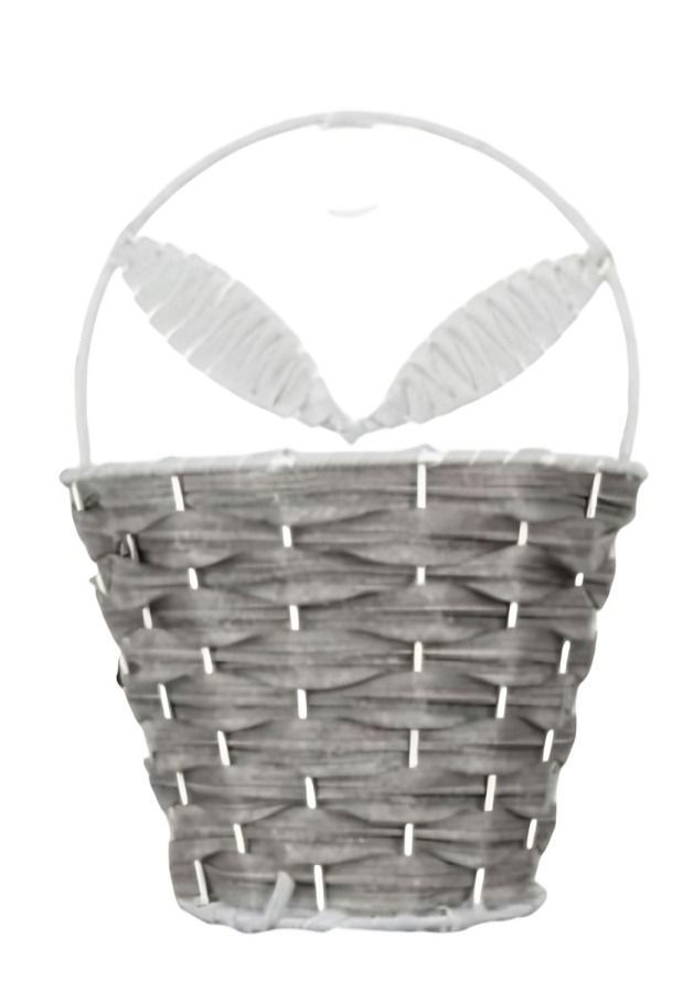 CESTA CANASTO DE MIMBRE DECORATIVO 23x16CM-0