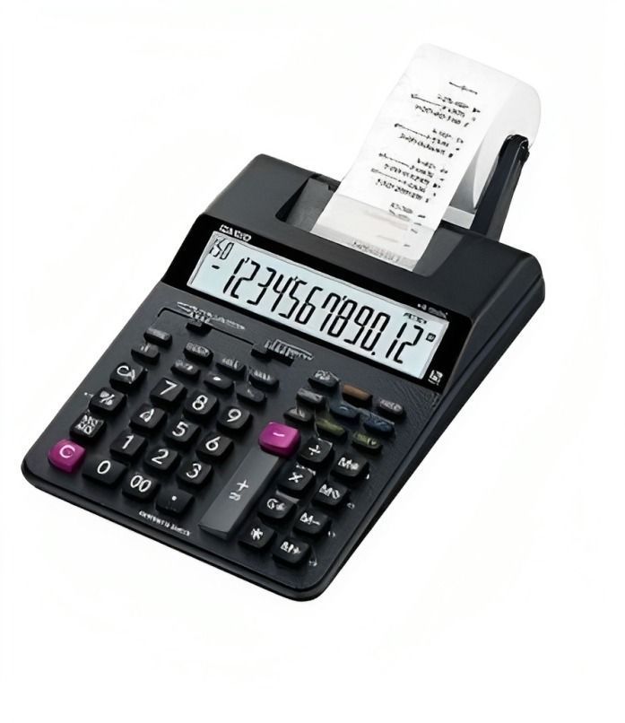"Calculadora imprime 2 colores 12 digitos "-0