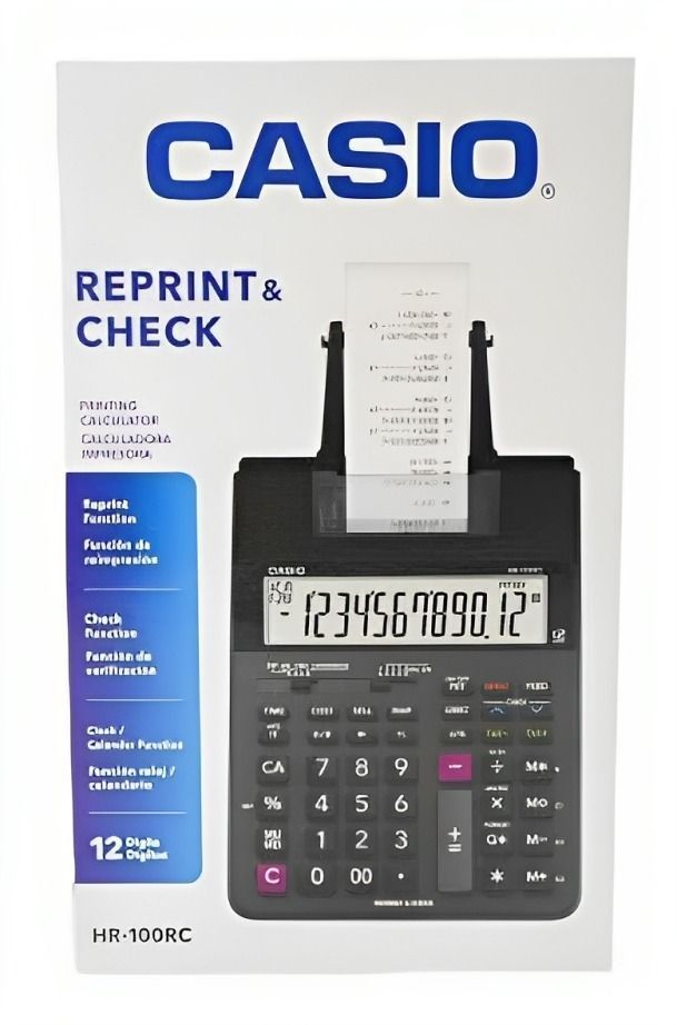 "Calculadora imprime 2 colores 12 digitos "-1