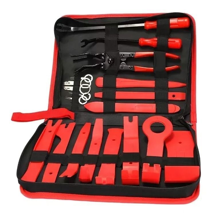 Kit De Herramientas Desmontaje Audio Tableros Auto 19 Piezas-0