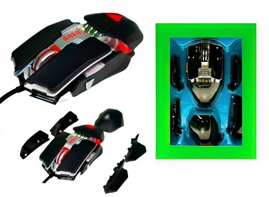 Mouse  Gamer RBG Diseño Ergonomico Usb -1