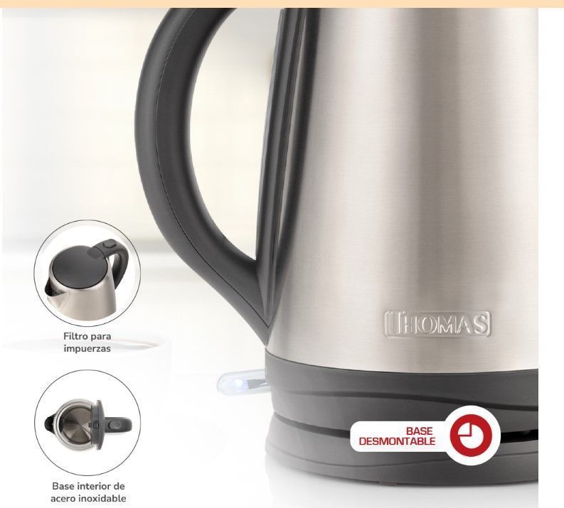 Hervidor acero inoxidable 1,8 lts TH-5408I Thomas-3