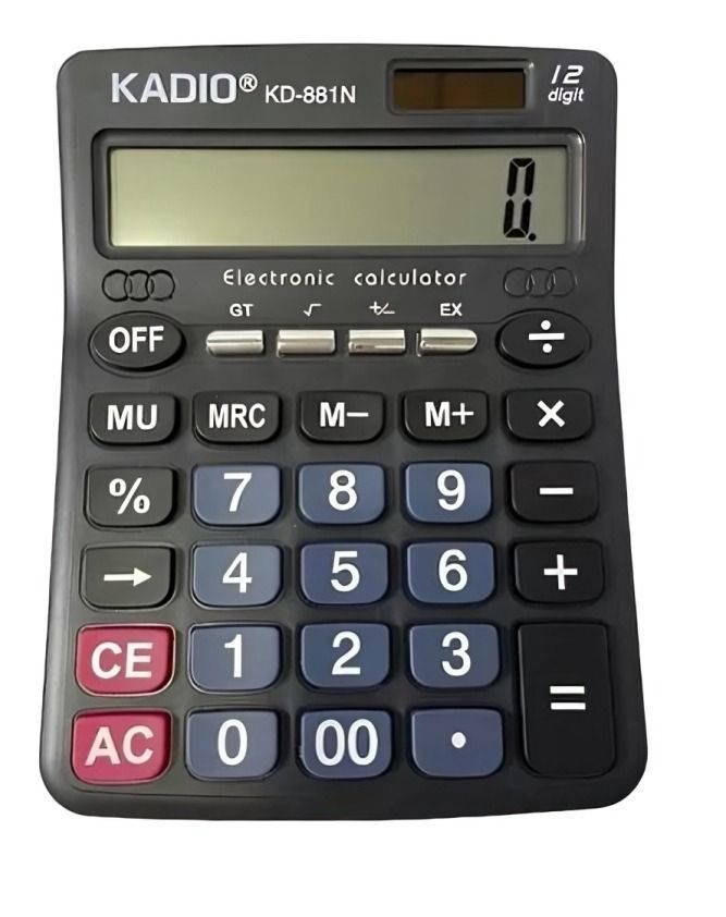 Calculadora 12 dígitos KADIO KD-881N-2
