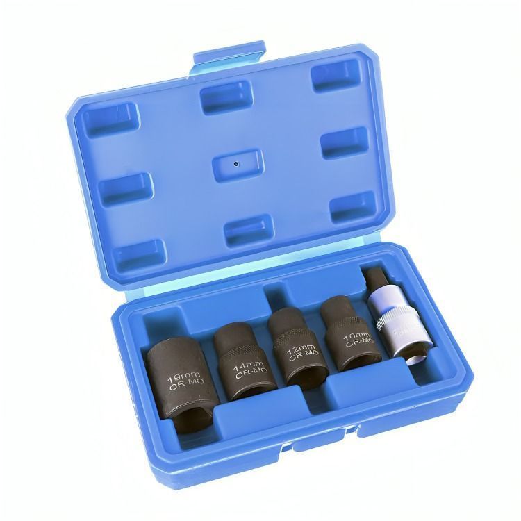 Juego De Dados Pentagonales 5 Piezas Llaves Vaso Mecanica