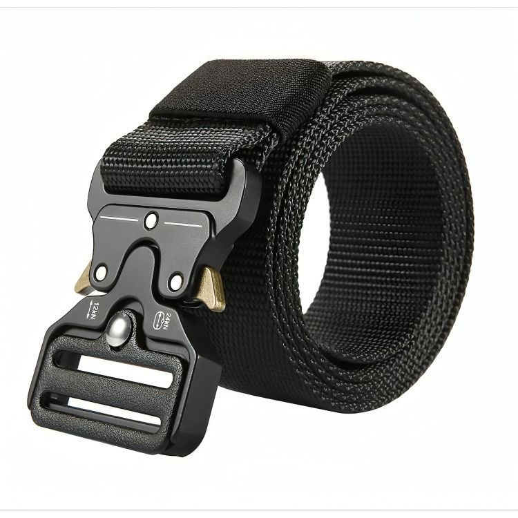 Cinturón de nailon grueso tactico Militar Airsoft  Outdoor Hebilla -0