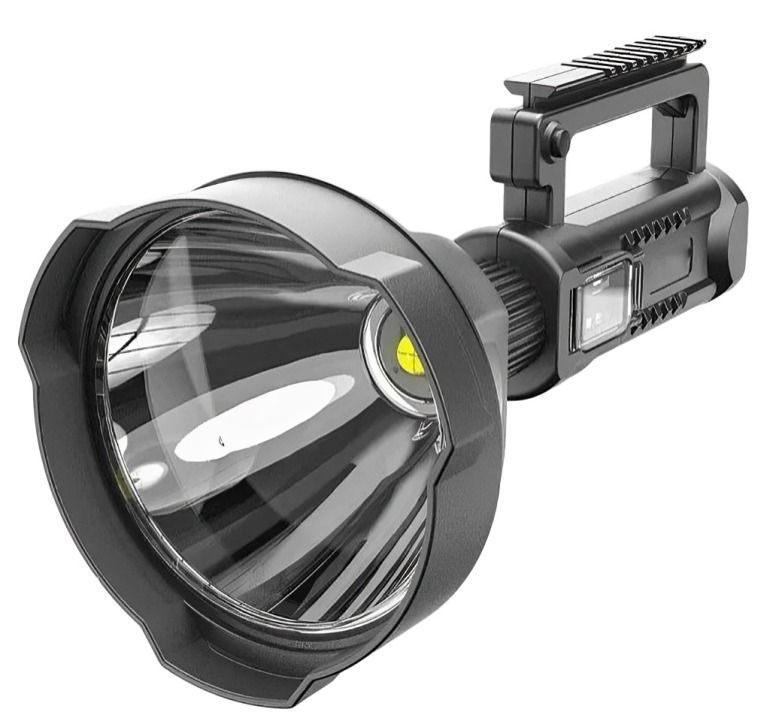 Linterna Led Largo Alcance Recargable Usb Trípode-0