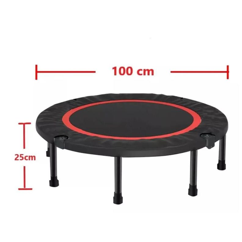 Trampolín Home Fitness Plegable 100cm Cama Elástica Portátil-2