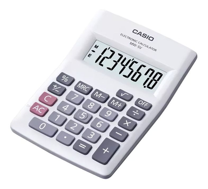 Calculadora CASIO 8 diguitos HL-815L-WE-2