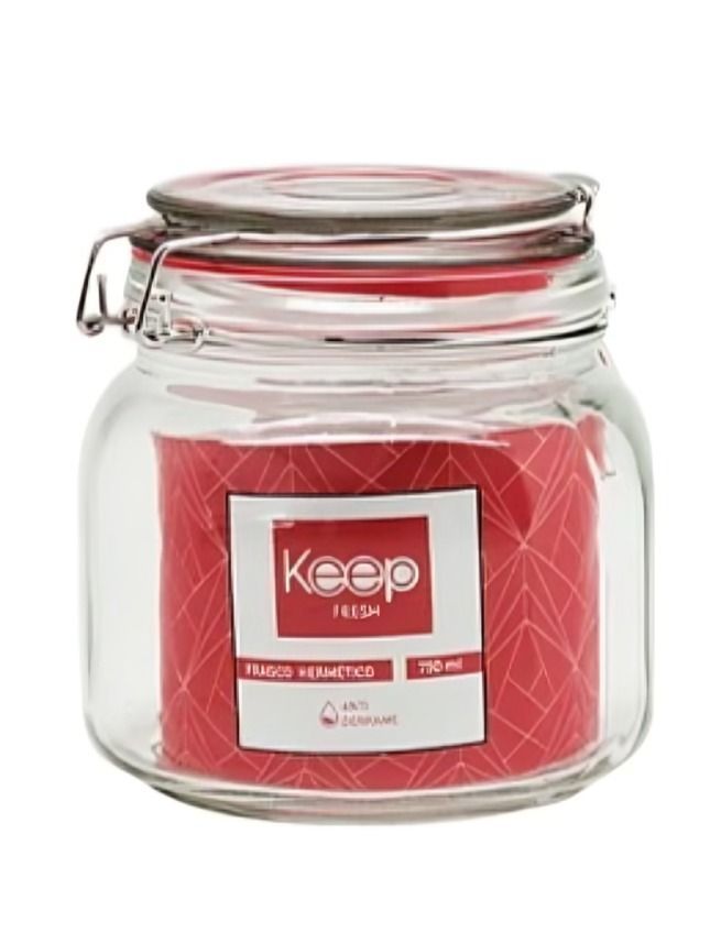 FRASCO HERMETICO KEEP  750 ML ROJO-0