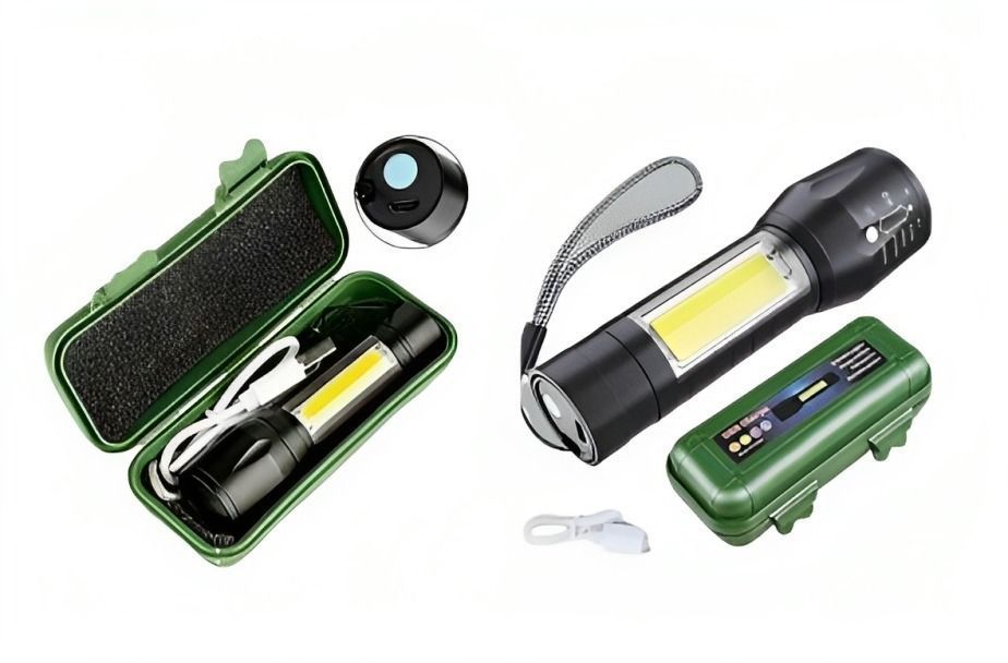 Mini Literna Tactica Luz  Lateral Led Recargable-0