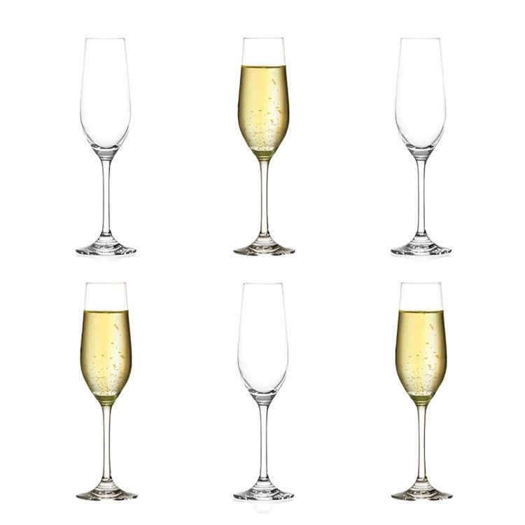 SET COPA DE CHAMPAGNE CRISTAL GLASSO-0