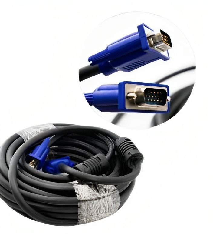 Cable Vga Ideal Para Conectar Monitor Tv Proyectores 20 Mts-0