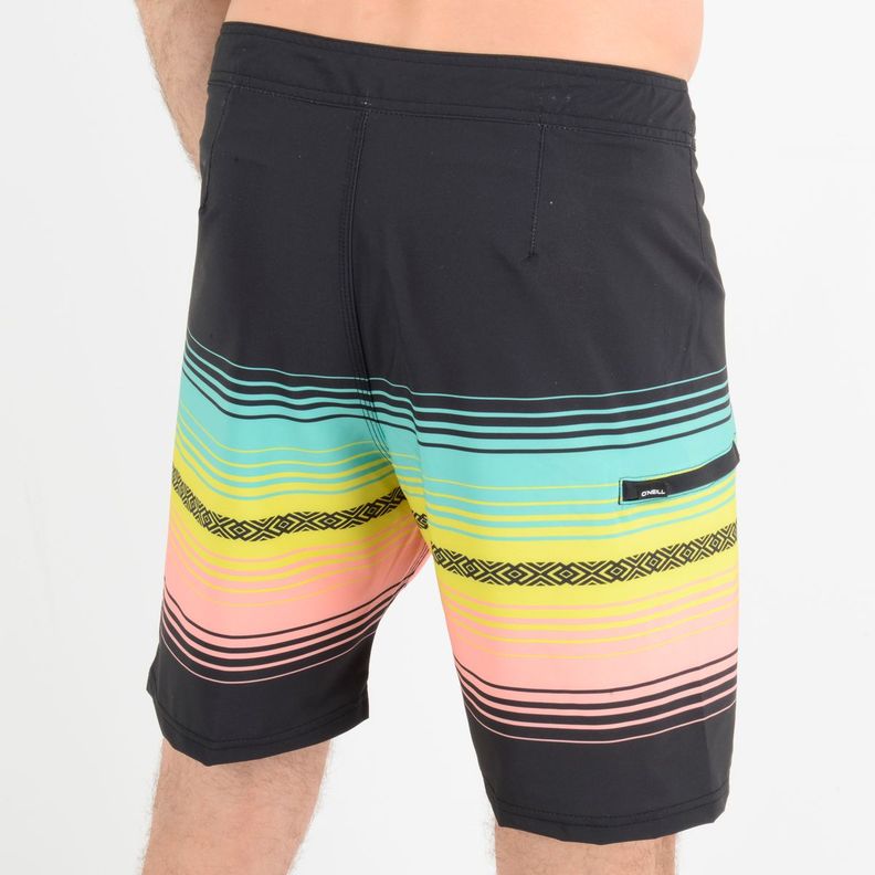 BOARDSHORT HEAT STRIPE  NEGRO-5