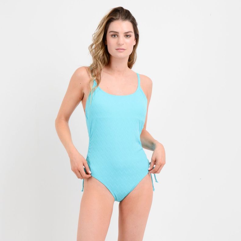 TRAJE DE BAÑO ENTERO JODIE  AZUL TURQUESA / AGUA-2