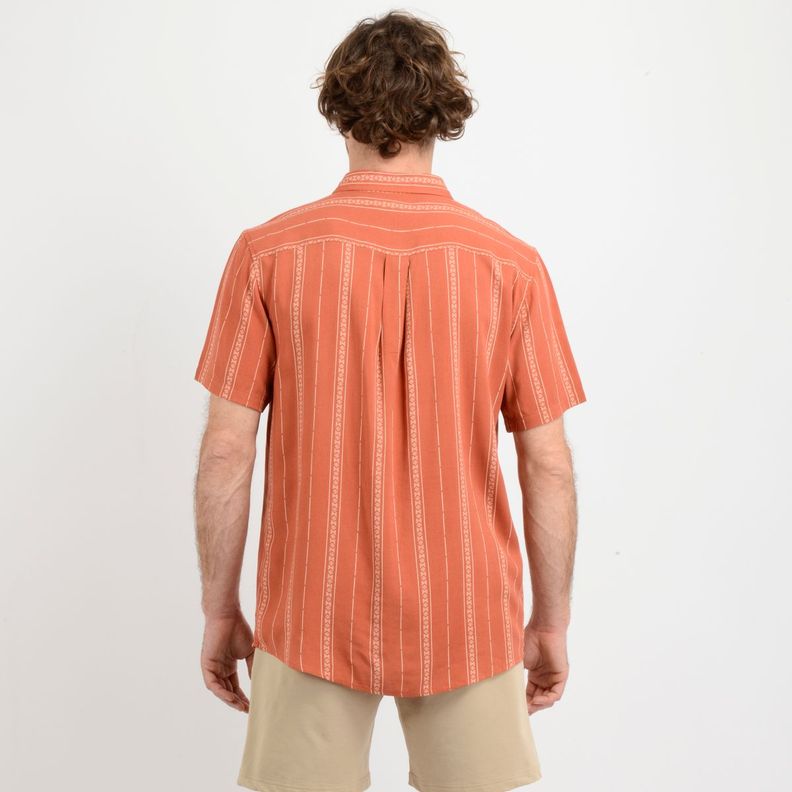 CAMISA MANGA CORTA OASIS  NARANJO-2