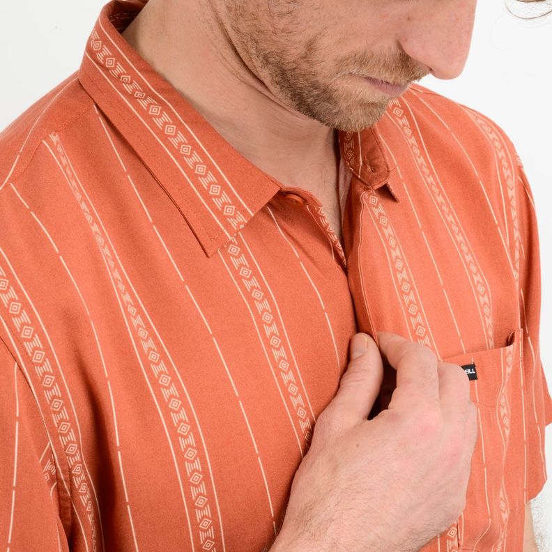 CAMISA MANGA CORTA OASIS  NARANJO-5
