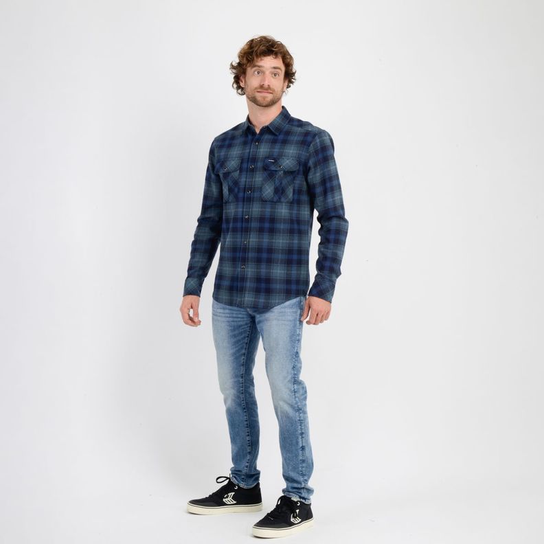 CAMISA FRANELA PROSPECT AZUL-2