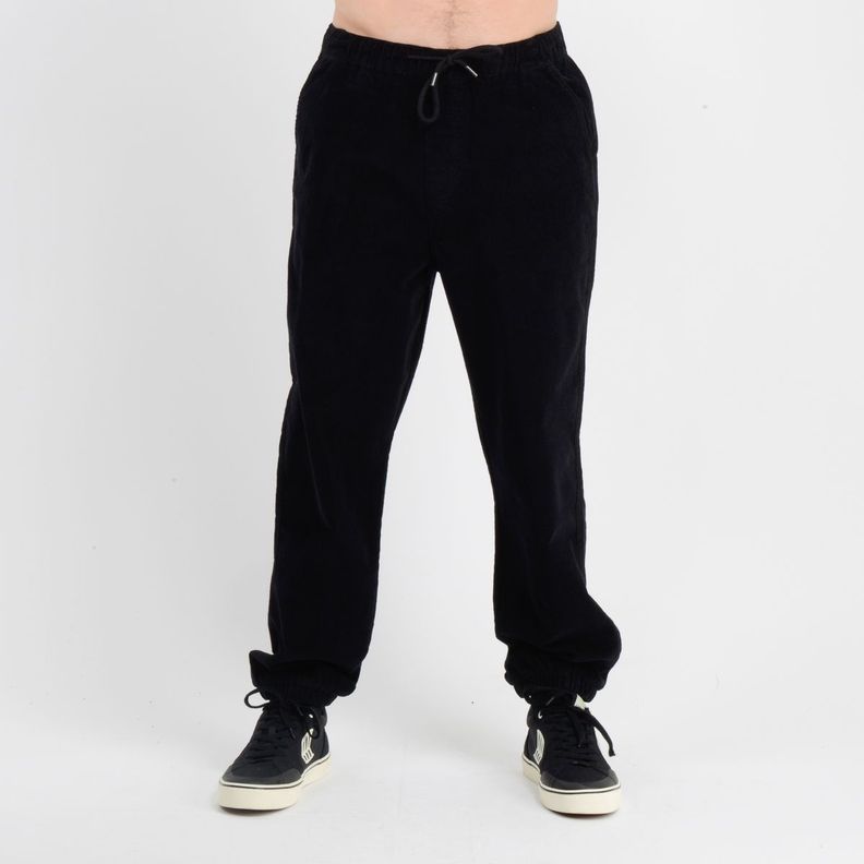 PANTALON COTELE SLIDER  NEGRO-0