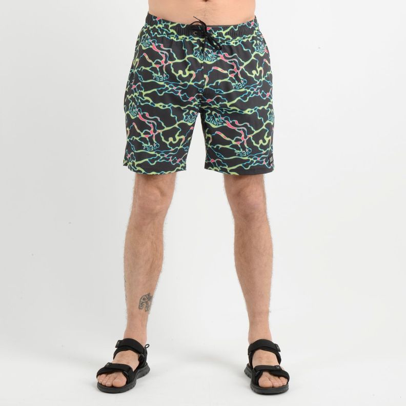 BOARDSHORT CALI CRAZY VOLLEY  NEGRO-0