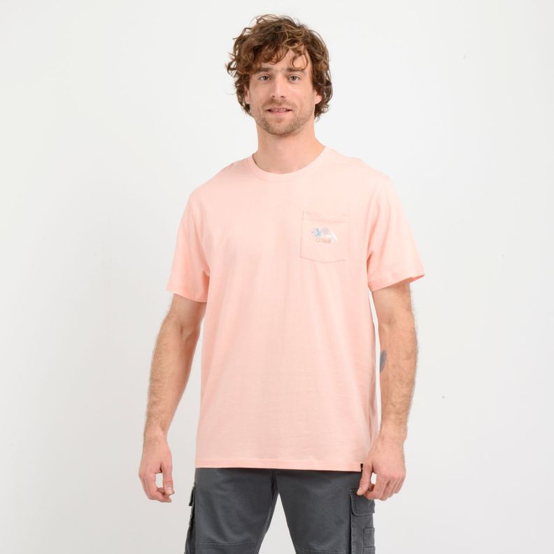 POLERA MANGA CORTA OG FLOWER  NARANJO-0