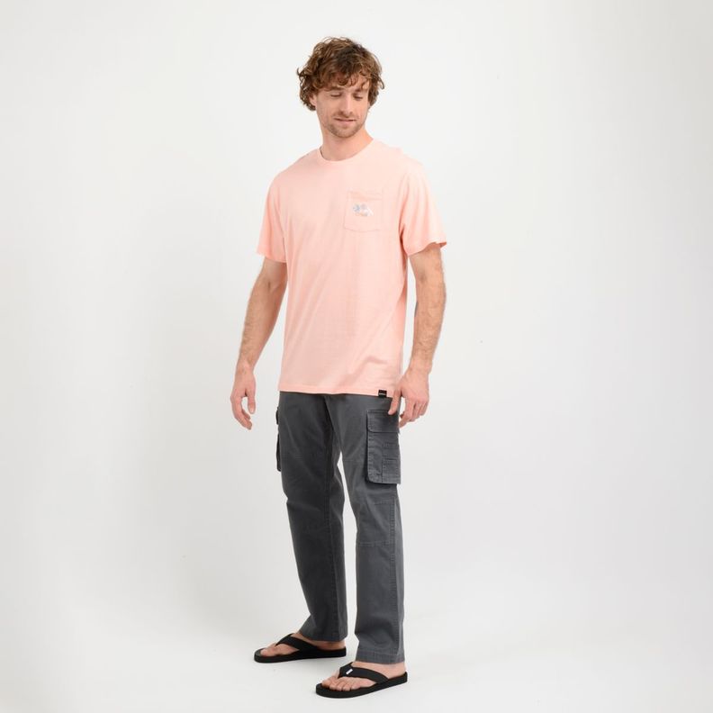 POLERA MANGA CORTA OG FLOWER  NARANJO-1