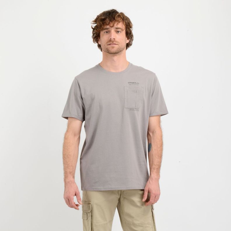 POLERA MANGA CORTA JOURNEY  GRIS-0