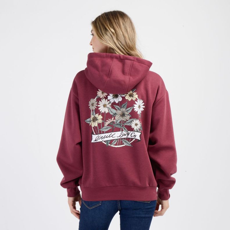 POLERON BYRON HOODY  ROJO OSCURO-1