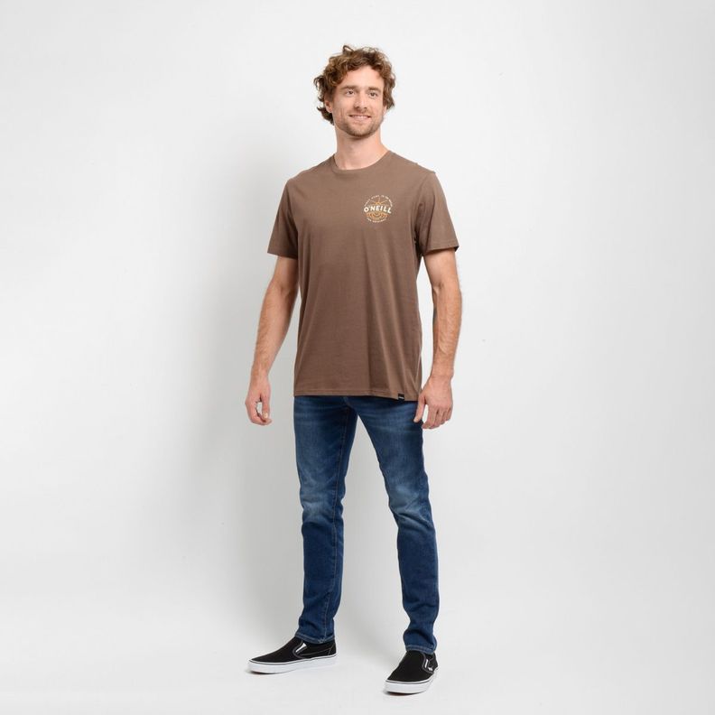 POLERA MANGA CORTA EMBOSSED CAFÉ-3