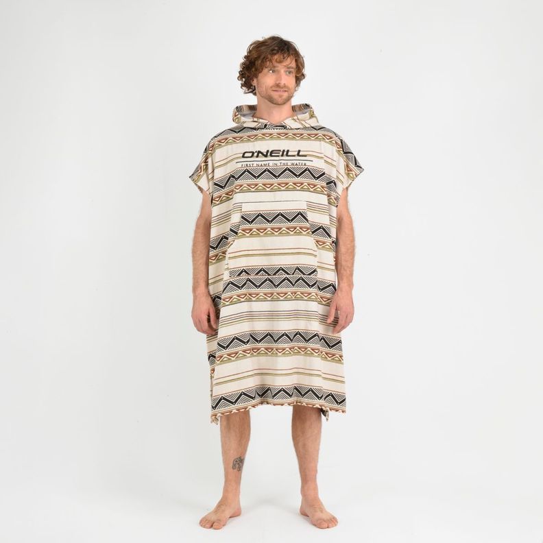 PONCHO TOALLA AZTEC  BEIGE-0