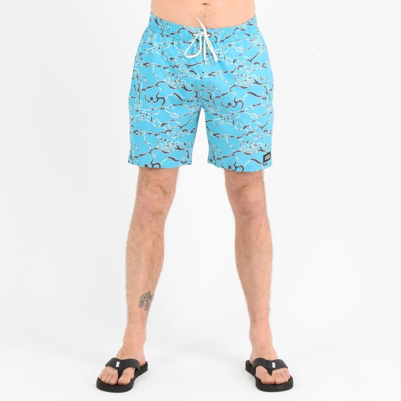 BOARDSHORT CALI CRAZY VOLLEY  AZUL-0