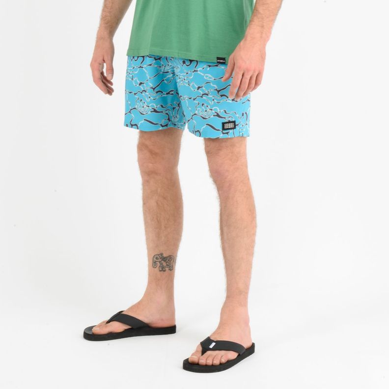 BOARDSHORT CALI CRAZY VOLLEY  AZUL-2
