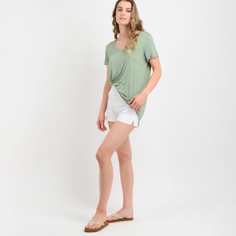 POLERA MANGA CORTA ESSENTIAL  VERDE-1