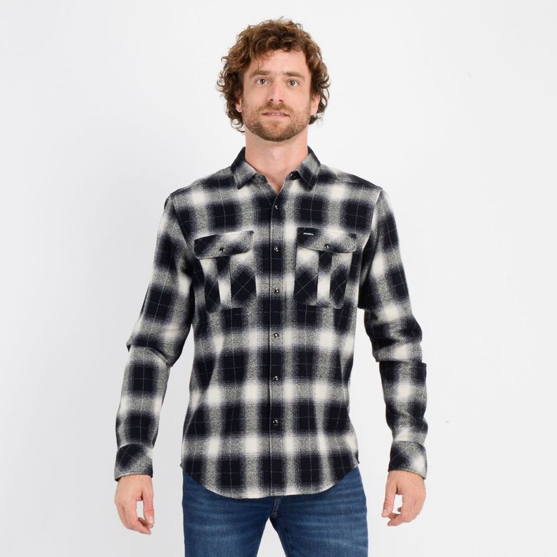 CAMISA FRANELA REDMOND NEGRO-0