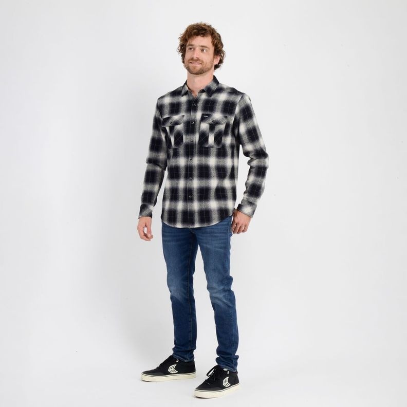 CAMISA FRANELA REDMOND NEGRO-2