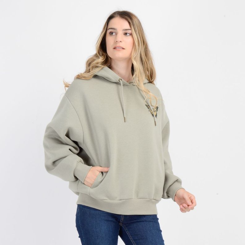 POLERON BYRON HOODY  VERDE CLARO-3