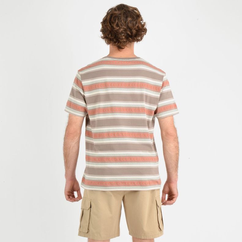 POLERA MANGA CORTA ETNIC  CAFÉ CLARO-3