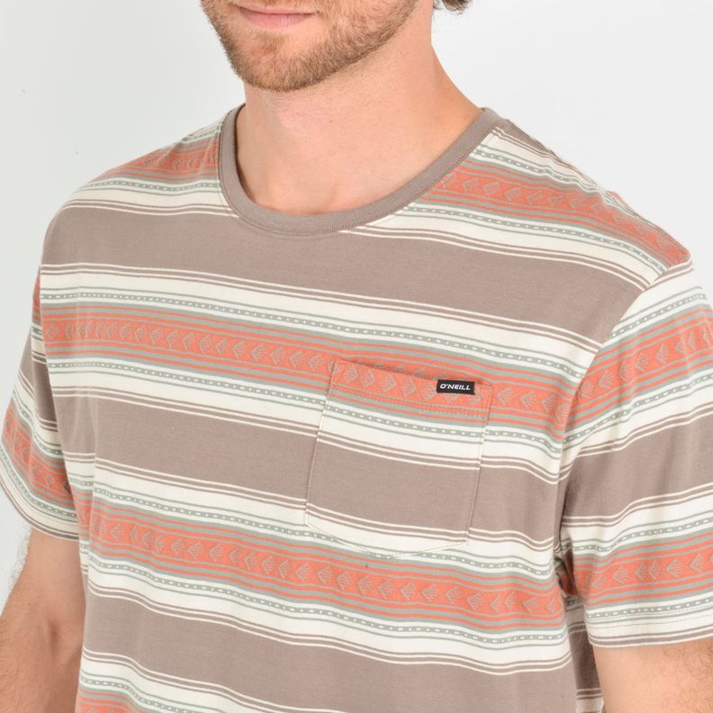 POLERA MANGA CORTA ETNIC  CAFÉ CLARO-4