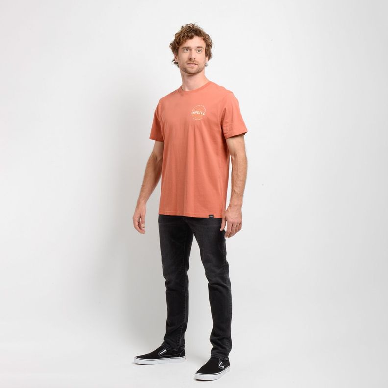 POLERA MANGA CORTA EMBOSSED NARANJO OSCURO-3