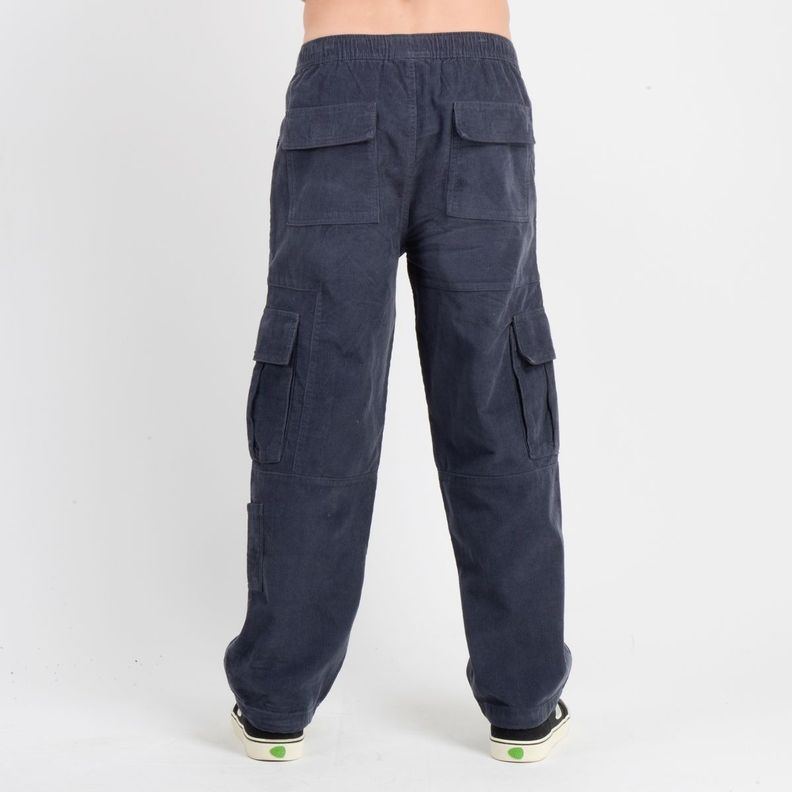 PANTALON COTELE CARGO SURF  GRIS OSCURO-1