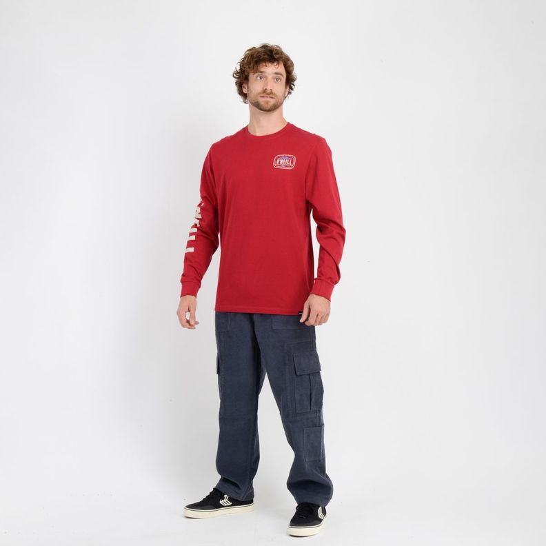 PANTALON COTELE CARGO SURF  GRIS OSCURO-4