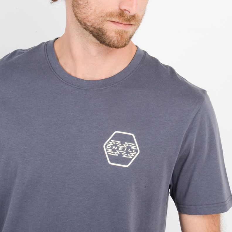 POLERA MANGA CORTA ETNIC  GRIS OSCURO-4