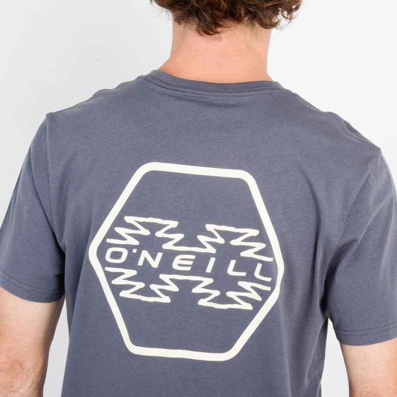 POLERA MANGA CORTA ETNIC  GRIS OSCURO-5