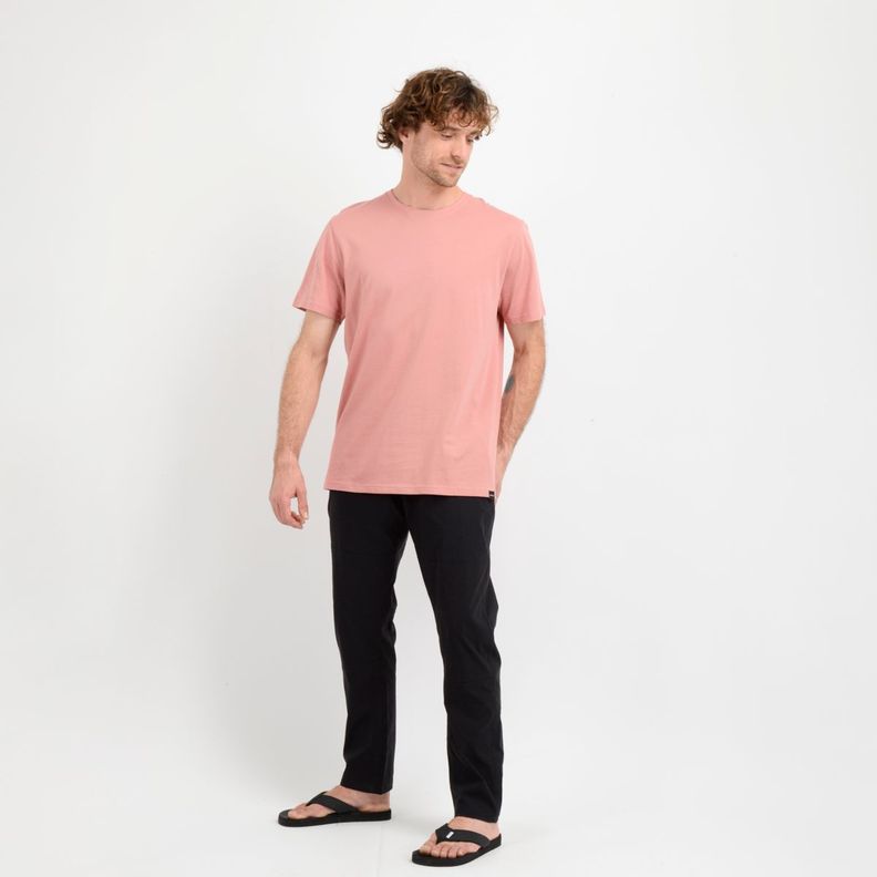 POLERA MANGA CORTA EAST CLIFF BASIC  ROSADO-1